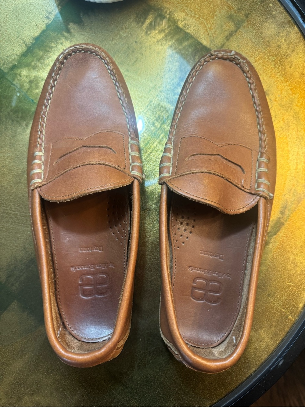 Allen Edmonds Men's Brown Leather Penny Loafers